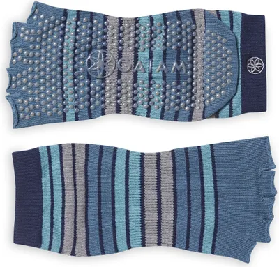 Produktbild von Anti Rutsch zehenlose Socken Grippy blau Größe - S/M