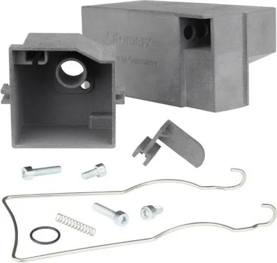 Produktbild von Luftfilterkasten 20mm eckig + Klammer + Gehäuse vorne für Hercules Prima M 2 3 4 5 HR2 / Sachs 504 505