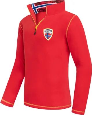 Produktbild von Nebulus Fleecepullover NARDY Herren, warmer Fleecepullover, Pulli aus Fleece mit Half Zip Reißverschluss, P5432 - Herren, rot, S
