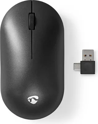 Produktbild von Nedis Mouse - Drahtlos - Silent-Maus - 1200 dpi - Anzahl Knöpfe: 3 - Beidhändig