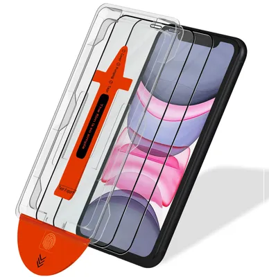 Obrázok produktu pre 2-balenie iPhone 11 Ochranné sklo na displej - Tvrdené sklo | [Automatická inštalácia] - Bez bublín