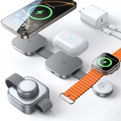 Produktbild von 3-in-1 MagSafe Ladestation – iPhone, Apple Watch & AirPods gleichzeitig laden (15W) LISEN