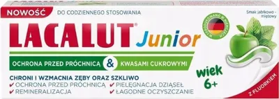 Obrázok produktu pre LACALUT JUNIOR zubn pasta pre deti od 6 rokov 55 ml