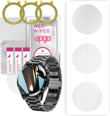 Produktbild von apgo 3 Stück Schutzfolie, klar, kompatibel mit Filiekeu I39A Smartwatch, Hydrogel Displayschutzfolie mit Positionierhilfe, Displayfolie, robust und kratzfest