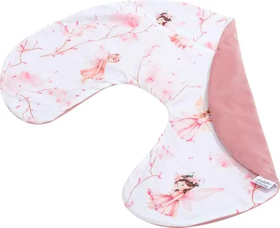 Produktbild von Little Fairy & Smokey Pink Soft Velvet Kissenbezug für Stillkissen