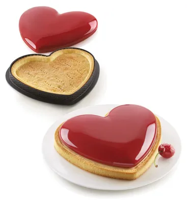 Image de Moule en silicone 20x19cm coeur