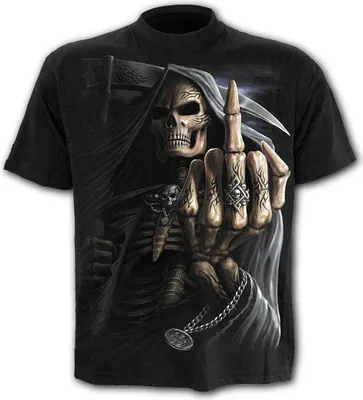 Produktbild von Spiral T-Shirt XXL Bone Finger schwarz