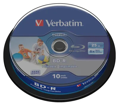 Obrázek produktu pro Verbatim Datalife 6x, 25 GB, BD-R, Vřeteno, 10 kusů