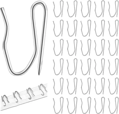Produktbild von 50 Metall-Gardinenhaken,32 x 20 mm