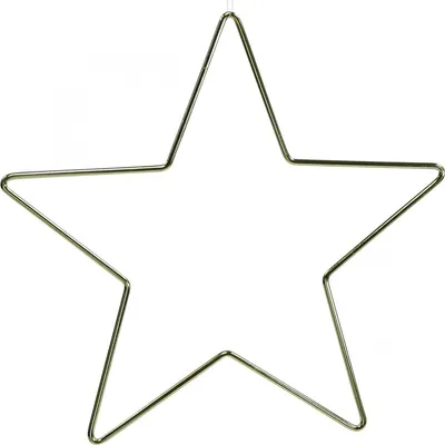 Produktbild von Weihnachtsdeko Metallstern Gold Deko Stern Anhänger 20cm Set 6St Fensterdeko Wanddeko Tischdekoration, 6 Stück
