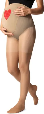 Image de Collants de grossesse Be Mammy 40 deniers BE-1121 (Daino, XL) .
