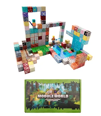 Immagine prodotto di Set di costruzione magnetico Minecraft Special blocks, 202 pezzi