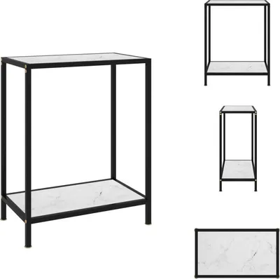 Produktbild von vidaXL Konsolentisch Weiß 60x35x75 cm Hartglas - Beistelltische