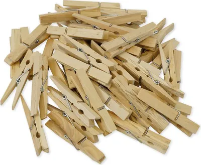 Produktbild von TimeTEX Holz-Klammern 70 mm natur, 50 Stück