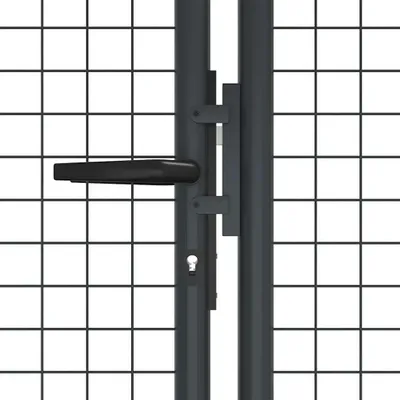 Obrázok produktu pre vidaXL Sieťová záhradná brána z pozinkovanej ocele 400 x 125 cm Sivá