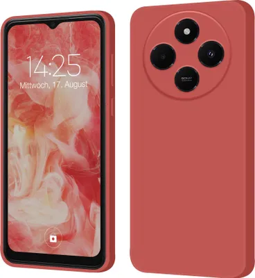 A product shot of a phone case, shown from the front and back.