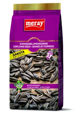 Produktbild von Meray Sonnenblumenkerne Dakota mit Schale geröstet & gesalzen 250g