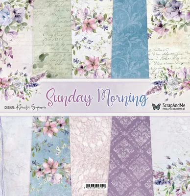 Obrázok produktu pre SCRAPANDME Sada 6ks obojstranného papiera na scrapbooking 30x30 - Sunday Morning