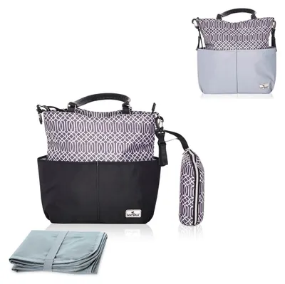 Produktbild von Lorelli Wickeltasche Laura, 2 Außentaschen, Reißverschluss, Wickelunterlage