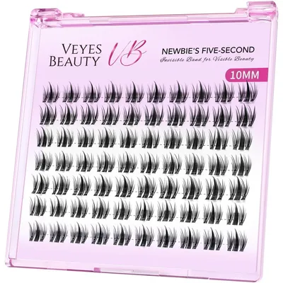 Zdjęcie produktu dla Eyelash Extensions, klastry, 10 mm, ultracienkie, wispy, sztuczne rzęsy