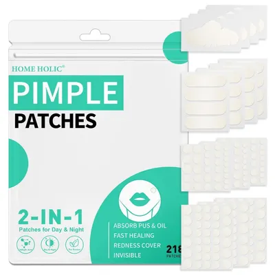 Produktbild von Pickel Patches Hydrokolloid mit Teebaumöl Tag & Nacht 218 Stück