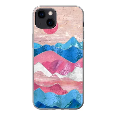 Produktbild von MuchoWow® Handyhülle Schutzhülle Hülle für iPhone 13 Stolz - Transgender - Marmor Silikon Softcase Handy Hülle - Karteninhaber