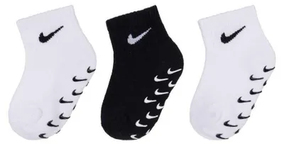 Immagine prodotto di Calzini a tre quarti antiscivolo unisex per neonati, confezione da 3, colore bianco, taglia 12-24 mesi (EU)