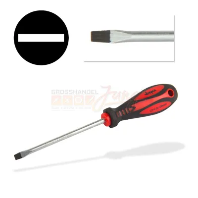 Produktbild von Schraubendreher Schraubenzieher Schlitz 6,5x100 magnetisch Chrom-Vanadium-Stahl