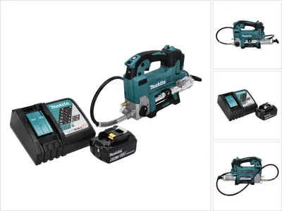 Produktbild von Makita DGP 180 RG1 Akku Fettpresse 18 V 690 bar + 1x Akku 6,0 Ah + Ladegerät