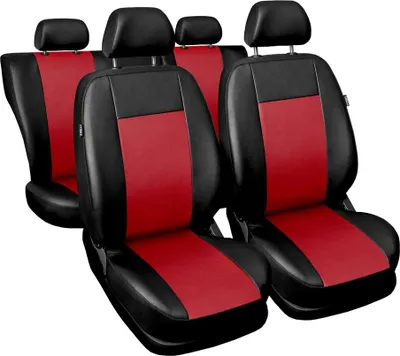 Produktbild von Comfort Universal Autositzbezüge - Kunsleder Komplettset Rot