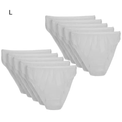 Image de 10 sous-vêtements de grossesse, culottes jetables, culottes de grossesse élastiques, taille L