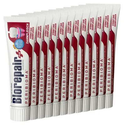Produktbild von BIOREPAIR Zahncreme PERIBIOMA PRO -12 x 75ml, KI-generiertes Bild