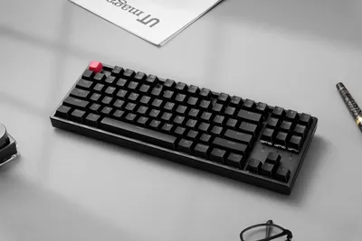 Image de Keychron K8 QMK Version 2 Clavier mécanique sans fil Bluetooth, QWERTY US Layout, LED blanche, Keychron Super Switch Brown K8X-A3
