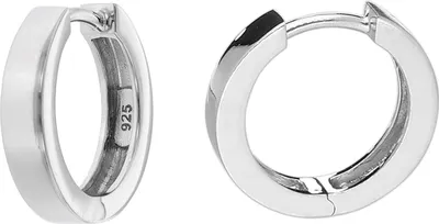trendor 41579 Ohrringe für Damen und Herren 925 Silber Creolen Ø 16 mm 1
