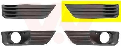 Produktbild von VAN WEZEL Lüftungsgitter Grill Stoßfänger für FORD Focus II Schrägheck (DA, HCP, DP)