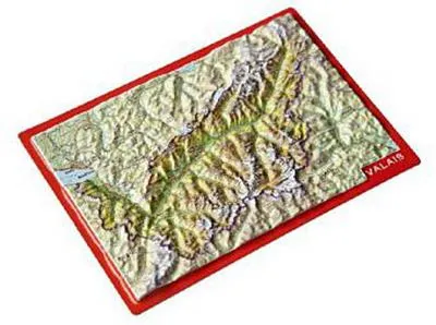 Produktbild von Reliefpostkarte Wallis