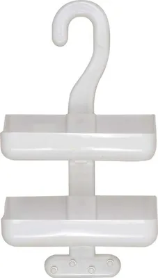 Produktbild von Tendance Zweistöckiges Duschregal weiß Polypropylen 10x22x42,5 cm