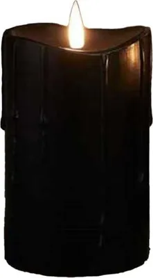 Obrázok produktu pre LED Kerze schwarz - ca. 7,5 x 15 cm