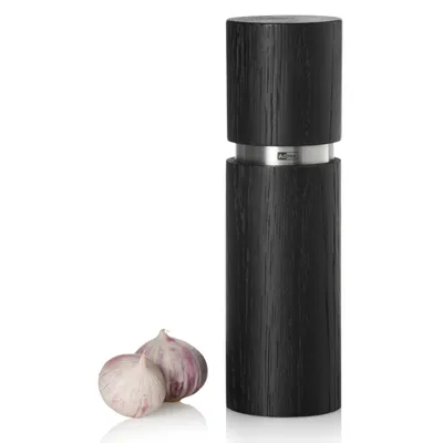 Obrázek produktu pro Mlýnek na pepř dřevěný Ruční mlýnek na koření 21,2 cm černý ADHOC Textura