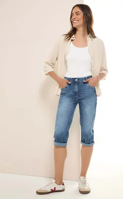 Produktbild von CECIL Capri Jeans 'Capri Jeans Style Toronto', B378658, light blue authentic washed, Gr. 29 x 19