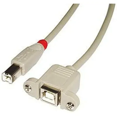 Produktbild von Lindy 31801, 1 m, USB B, USB B, USB 2.0, Männlich/Weiblich, Grau