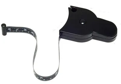 Körpermaßband-Set, 4 Stück, 60 Zoll/150 cm, schwarz