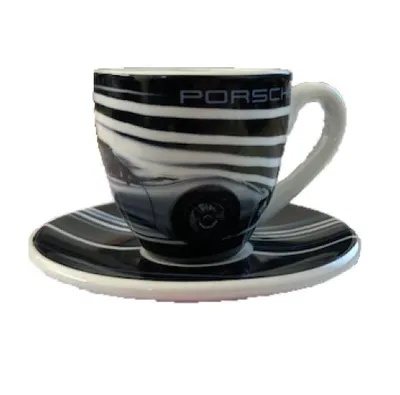 Produktbild von Porsche Espressotasse 911 Aerodynamic No. 1448/2012 Espressotasse mit Untertasse Limited, aus hochwertigem Porzellan, Sammeltasse, Tasse, Espresso