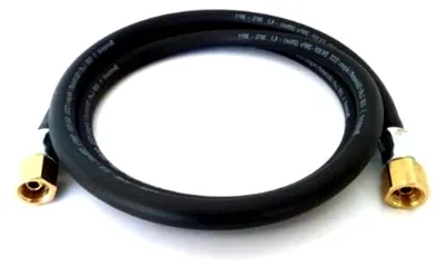 Produktbild von Schutzgasschlauch 1,5 Meter mit 1/4" Rechtsgewinde Überwurfmuttern verpresst