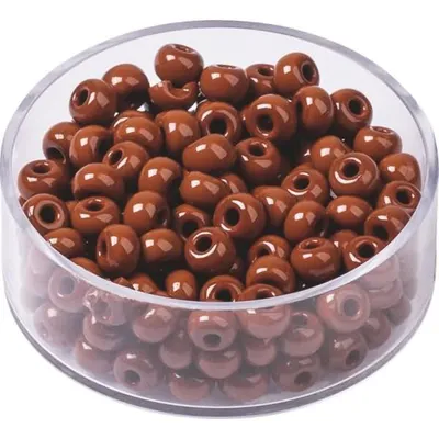 Produktbild von KNORR PRANDELL 213102572 Böhmische Rocailles Ø 5 mm Glas braun