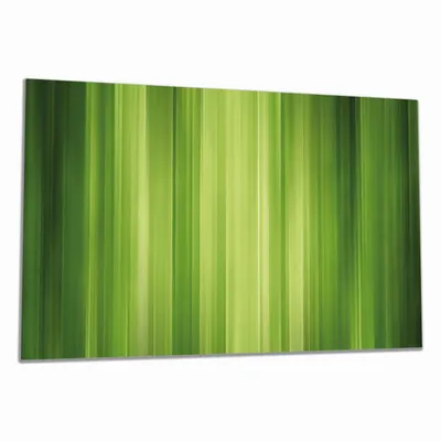 Produktbild von Wallario Herdabdeckplatte aus Glas, Größe 90 x 52 cm 1-teilig, Motiv Grün und schwarz gestreift - Abstraktes Streifenmuster
