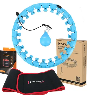 Obrázok produktu pre Zaťažená obruč Hula Hoop s oporou v páse, modrá/červená