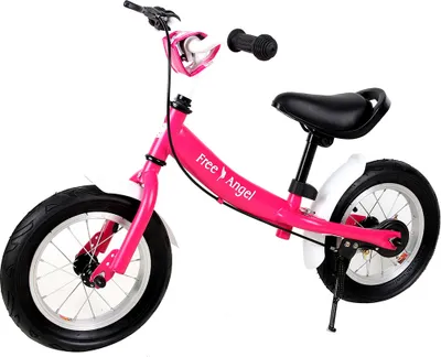 Produktbild von Spielwerk® Laufrad ab 2 Jahre Bremse 12 Zoll Räder Lenkrad Sattel Höhenverstellbar Kinder Balance Bike Lauflernrad Tragegriff Junge Mädchen Rosa