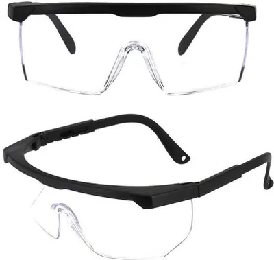 Produktbild von Sicherheitsbrille transparent/schwarz, 1 St.