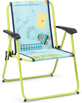 Produktbild von Solenny Aluminium Fester Faltbarer Kinderstuhl 52x42x40 Cm Blau  Blau One Size
